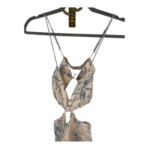 Significant Other Anica Maxi Dress Linen Cottage Summer Beachy Floral Boho Sz 2 - Picture 13 of 13